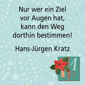 Metroplitan Adventskalender erstes Türchen: Spruch von Autor Hans-Jürgen Kratz