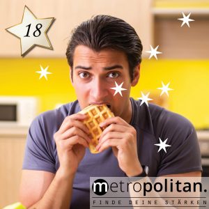 Adventskalender Nummer 18 Waffeleisen Waffel