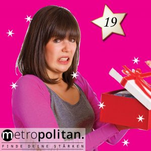 Adventskalender Nummer 19 Geschenkbox