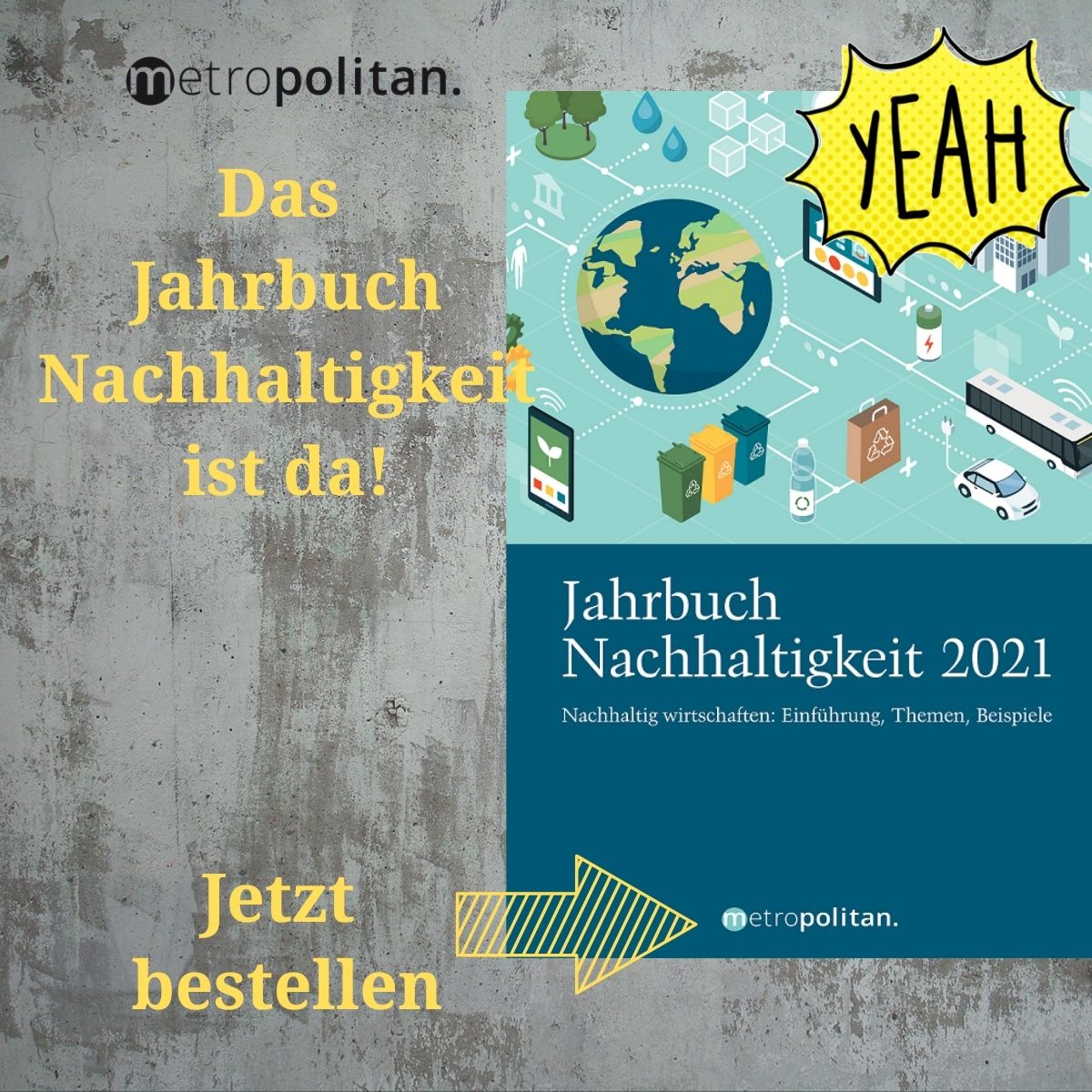 Coverabbildung Jahrbuch Nachhaltigkeit 2021