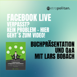 Facebook Live mit Lars Bobach Videoaufzeichnung metropolitan