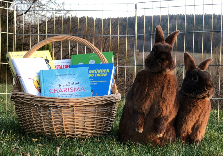 Osterhasen Gewinnspiel 2021 Hasen Korb Bücher